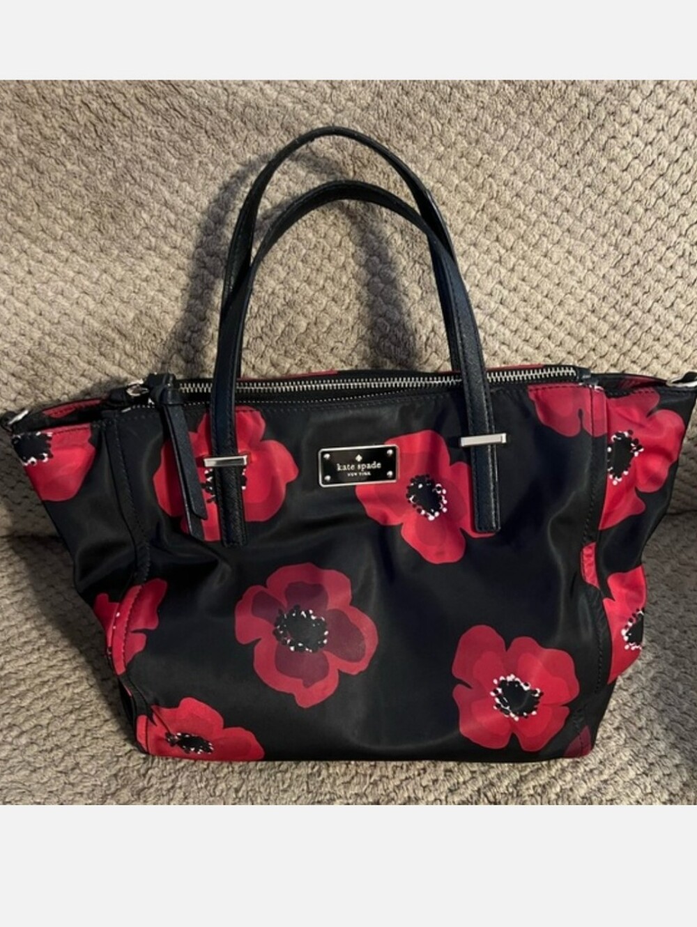 Kate Spade Nylon Poppy Satchel EUC!